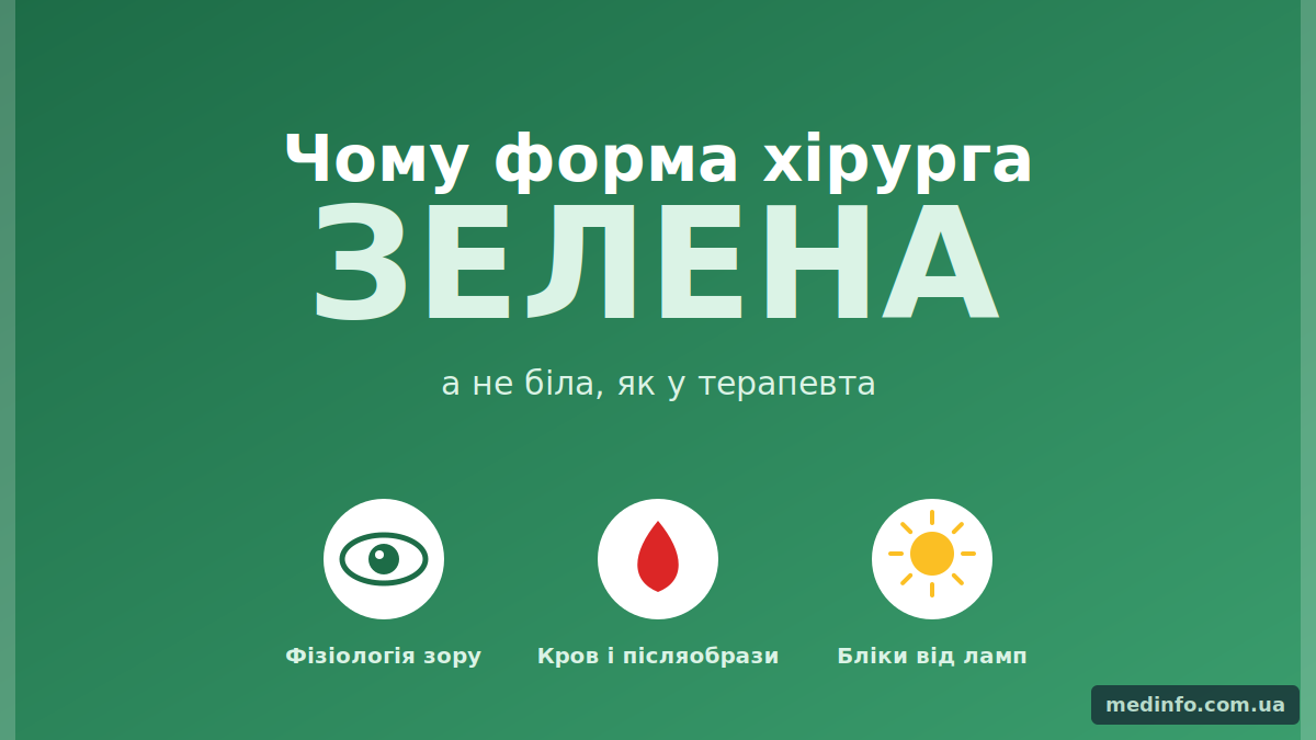 Зелений і блакитний костюм хірурга в операційній Хірург у зеленому костюмі стоїть в операційній — типова форма для оперативного блоку