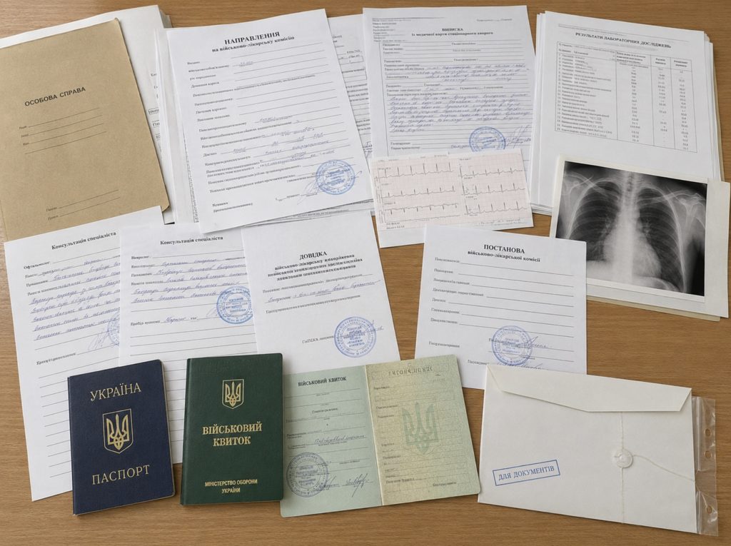 Повний пакет документів для ВЛК на столі