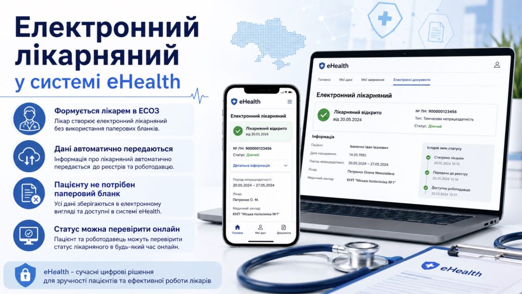 Електронний лікарняний у системі eHealth