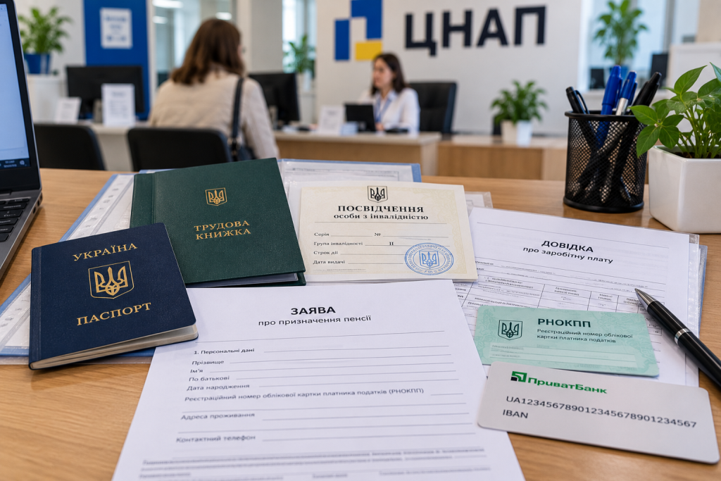 Пенсія по інвалідності 2 групи: які документи для ЦНАП у 2026 році