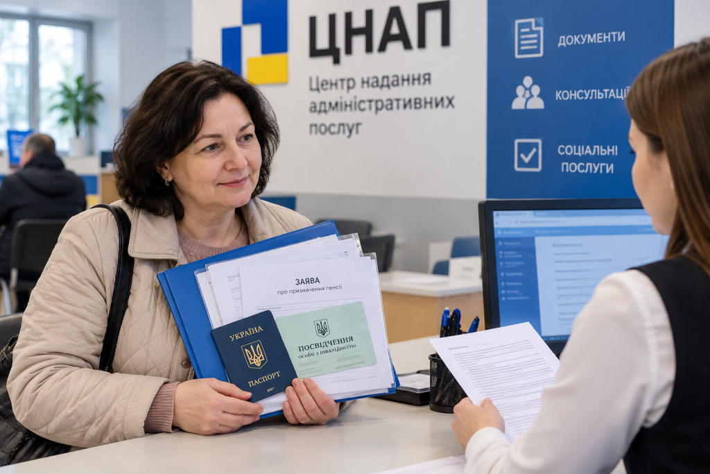 Пенсія по інвалідності 2 групи: які документи для ЦНАП у 2026 році