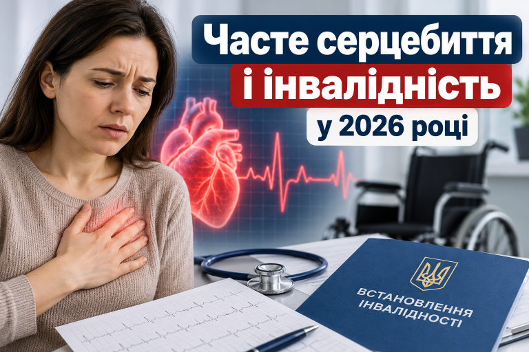 Часте серцебиття і інвалідність у 2026 році