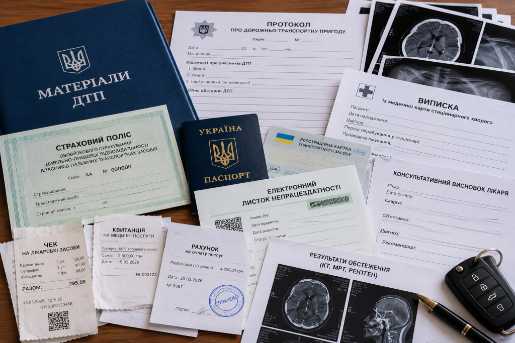 Які документи підготувати для для людини після ДТП