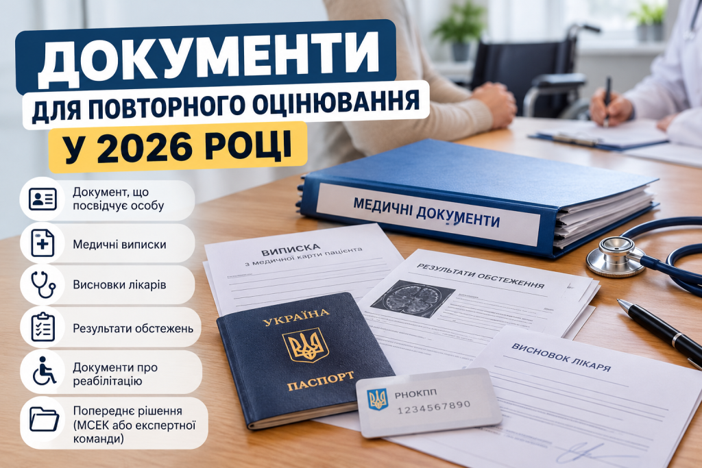 Документи для повторного оцінювання