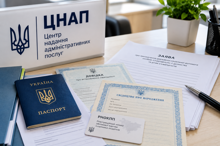 Допомога людині з інвалідністю з дитинства