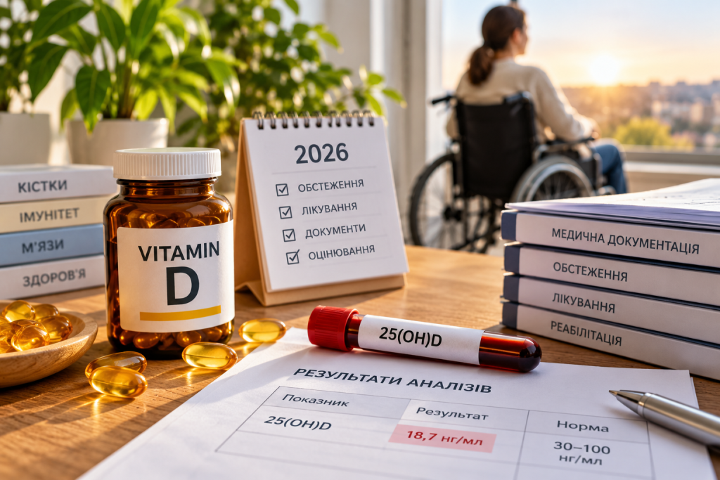 Вітамін D у 2026 і інвалідність
