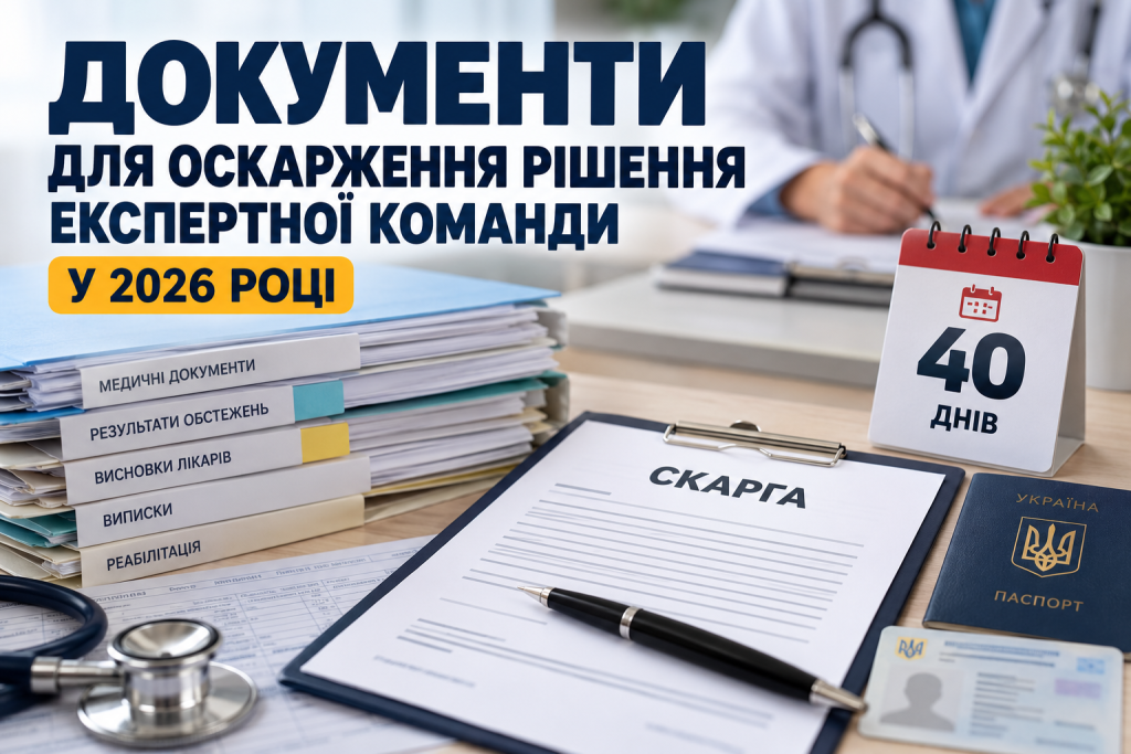 Які документи підготувати для оскарження рішення експертної команди