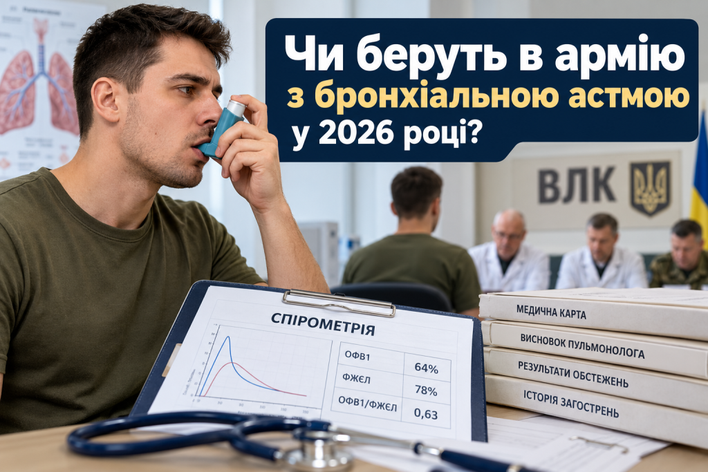 Чи беруть в армію з бронхіальною астмою
