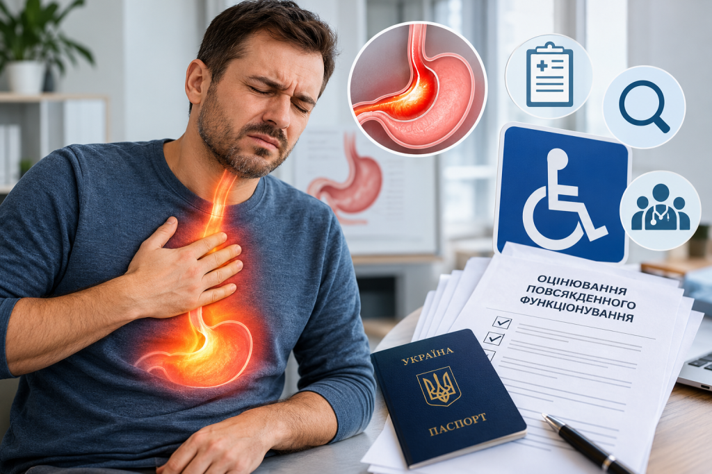 Печія щодня і інвалідність