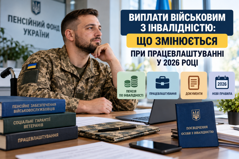 Виплати військовим з інвалідністю