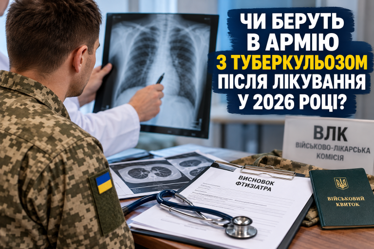 Чи беруть в армію з туберкульозом після лікування у 2026 році: що залежить не від назви діагнозу Чи беруть в армію з туберкульозом