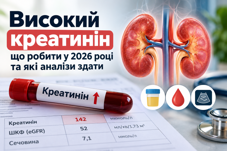 Високий креатинін: що може означати симптом і які обстеження обговорити Високий креатинін: що може означати